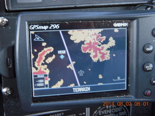 Garmin GPS 296 terrain map