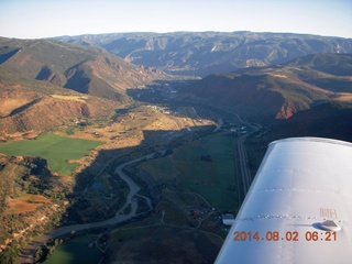 55 8q2. aerial - Colorado - Rocky Mountains - along I-70