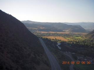 63 8q2. aerial - Colorado - climbing out from Glenwood Springs