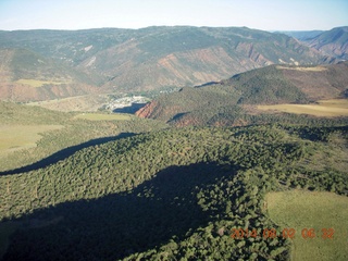 67 8q2. aerial - western Colorado - Glenwood Springs area