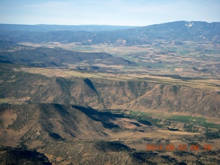 71 8q2. aerial - western Colorado - Glenwood Springs area