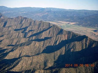 73 8q2. aerial - western Colorado - Glenwood Springs area
