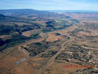 aerial - western Colorado - Glenwood Springs area