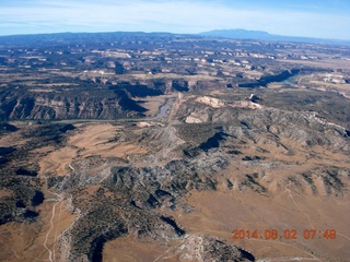 aerial - Colorado River - western Colorado