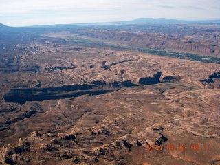 aerial - Colorado River - eastern Utah