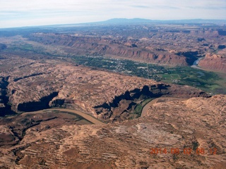 111 8q2. aerial - Colorado River - Moab, Utah