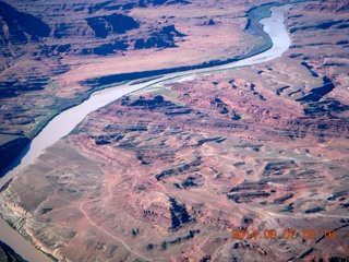 115 8q2. aerial - Canyonlands area - Caveman Ranch