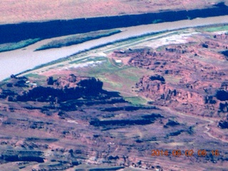 116 8q2. aerial - Canyonlands area - Caveman Ranch airstrip