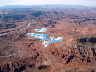 aerial - Canyonlands area - ponds