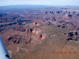 120 8q2. aerial - Canyonlands area - Dead Horse Point