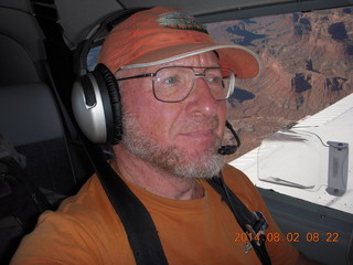 Adam flying N8377W in Canyonlands area