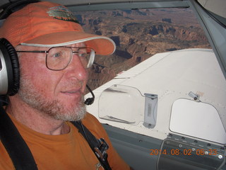 126 8q2. Adam flying N8377W in Canyonlands area