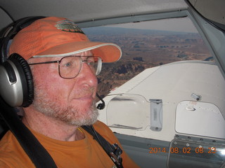 127 8q2. Adam flying N8377W in Canyonlands area