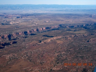 aerial - Canyonlands area - ponds and Dead Horse Point