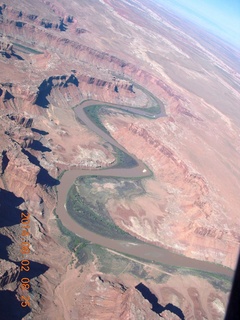 133 8q2. aerial - Canyonlands area - Green River