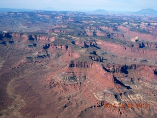 141 8q2. aerial - Canyonlands area - Green River