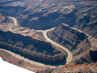 153 8q2. aerial - Canyonlands area - Green River - Colorado River - Confluence