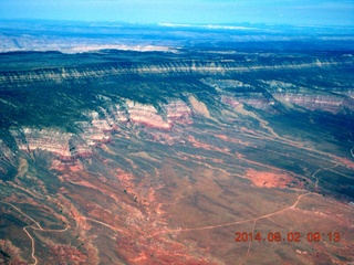 186 8q2. aerial - Lake Powell - Kaiparowits Plateau