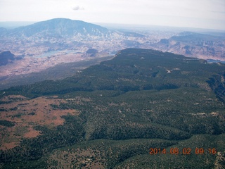 187 8q2. aerial - Lake Powell - Kaiparowits Plateau - Navajo Mountain