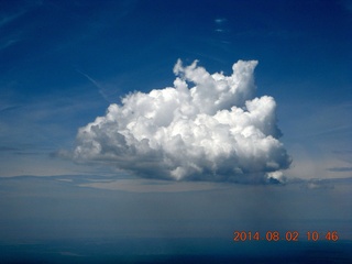 214 8q2. aerial - puffy white cloud
