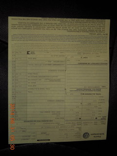 Lunde's Volkswagon - my new car paperwork