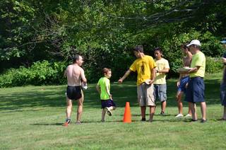 Eric L's pictures - Cheltenham XC - Curtis Arboretum - finish line - Mike G and Josh G