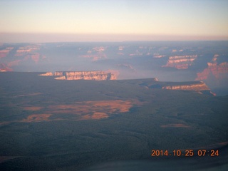 3 8sr. aerial - Grand Canyon just after dawn