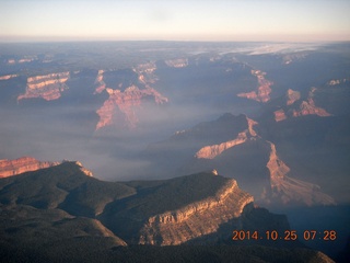 6 8sr. aerial - Grand Canyon just after dawn