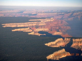 7 8sr. aerial - Grand Canyon just after dawn