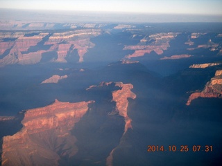 11 8sr. aerial - Grand Canyon just after dawn
