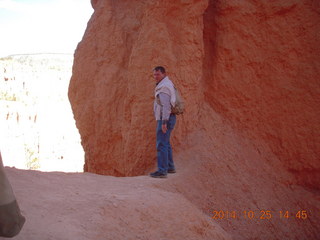 Bryce Canyon + guy balanced precariously