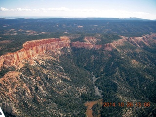 aerial - west of Bryce Canyon