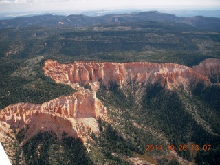 aerial - west of Bryce Canyon