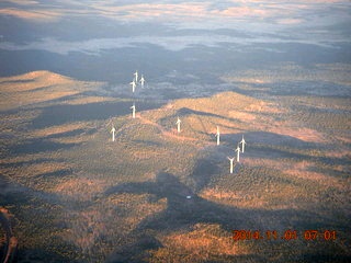 7 8t1. aerial - windmills near Williams