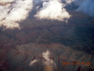 12 8t1. aerial - clouds and Canyon