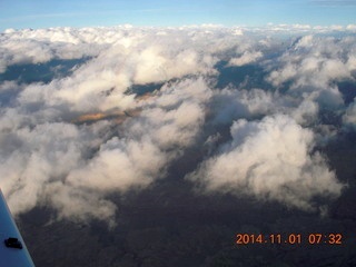 aerial - clouds and Grand Canyon