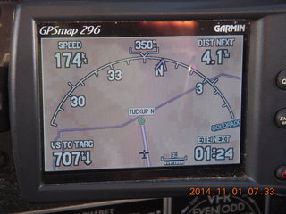 14 8t1. even more tailwind (my airplane flies 105 knots)