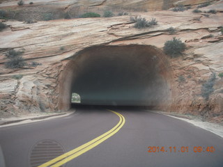 driving from Kanab to Zion