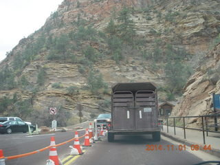 Zion National Park - behind an animal trailer