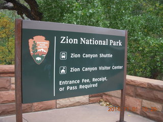 Zion National Park entrance