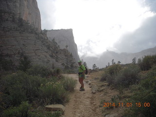 Zion National Park - Observation Point hike - summit - Adam