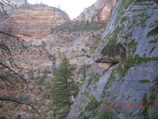 Zion National Park - Observation Point hike - rain on pools