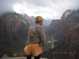 57 8t2. Zion National Park Angels Landing hike - back of my Angels Landing t-shirt