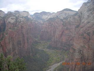 Zion National Park Angels Landing hike - summit view
