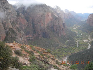 64 8t2. Zion National Park Angels Landing hike - summit view