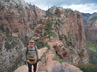 Zion National Park Angels Landing hike - Adam