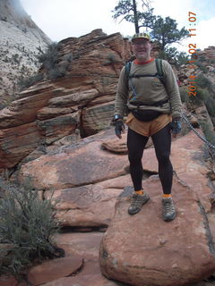 Zion National Park Angels Landing hike - Adam and chains