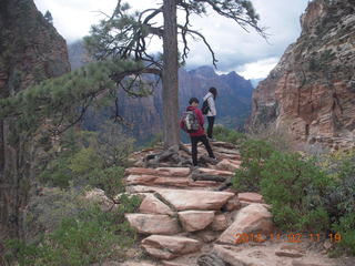 100 8t2. Zion National Park Angels Landing hike - hikers