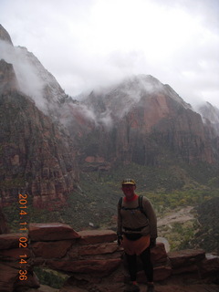 173 8t2. Zion National Park - down from Angels Landing - Adam