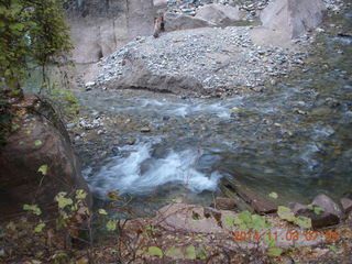 21 8t3. Zion National Park - dawn Riverwalk - mini rapids